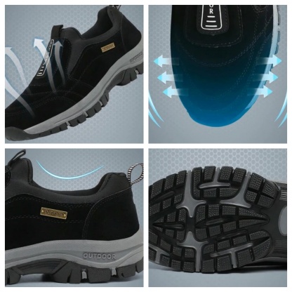 🔷 Oggi sconto del 70% - Non lasciartelo sfuggire! ⬛ - Scarpe ortopediche in pelle scamosciata di nuova concezione, morbide e comode, impermeabili e antiscivolo 🦶 - Allevia il dolore ai piedi