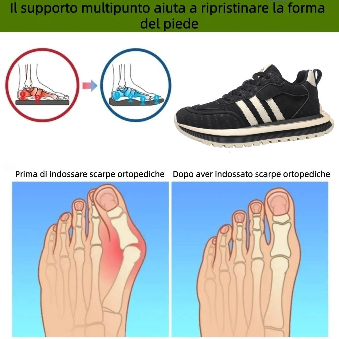 【⏰Sconto del 50% a tempo limitato - Non lasciartelo sfuggire】Scarpe ortopediche ergonomiche - ✅️ Correzione della postura durante la camminata - Impermeabili e antiscivolo 👞 Pelle australiana selezionata
