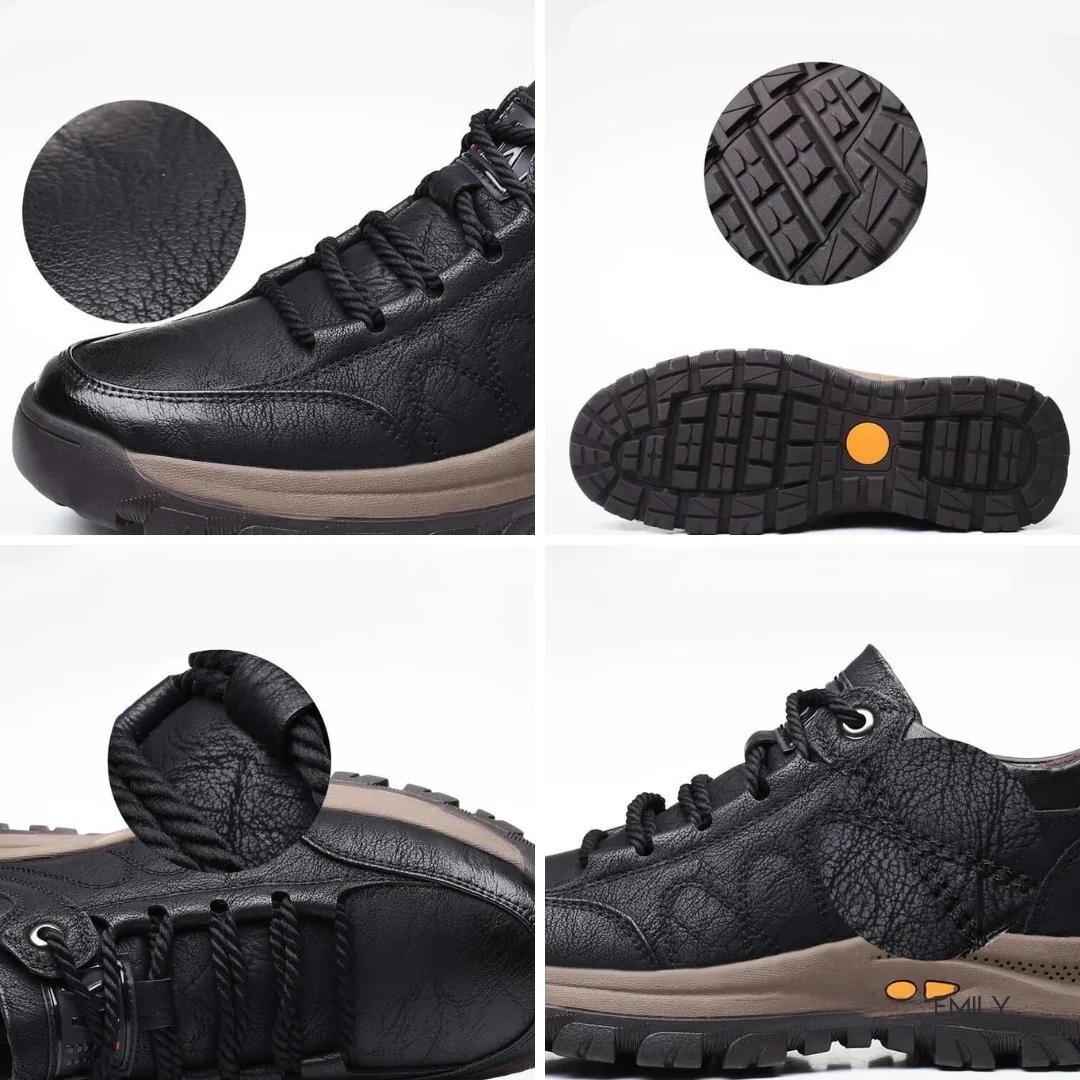 【⏰Offerta a tempo limitato: 70% di sconto - Non lasciartela sfuggire!】Scarpe ortopediche ergonomiche - ✅️Correggono la postura durante la camminata e alleviano il dolore ai piedi - Nuova versione impermeabile e antiscivolo 👞Pelle bovina australiana selez