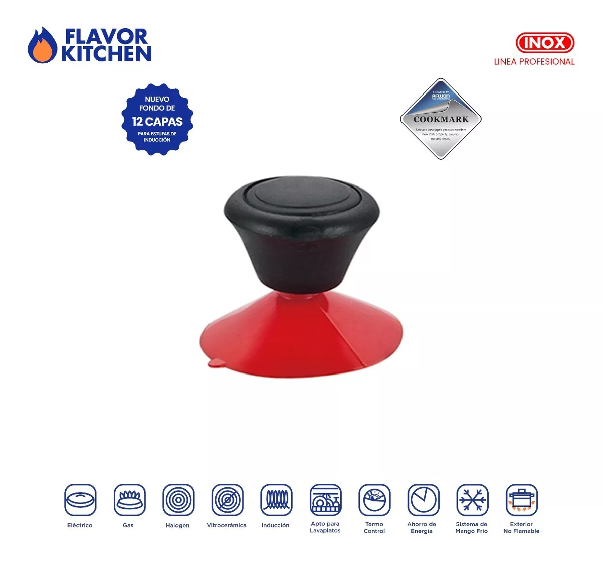 Batería De Cocina Flavor Kitchen Acero Inox Quirúrgico 26 Pz