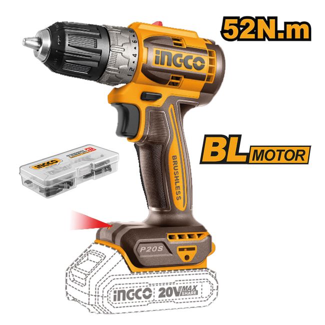 Kit 5 Herramientas  Taladro + Llave Impacto + Rotomartillo + Amoladora + Linterna 20V