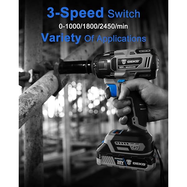 Kit combinado de taladro inalámbrico: taladro de impacto sin escobillas de 20 V máx. y llave de impacto Juego de herramientas eléctricas inalámbricas