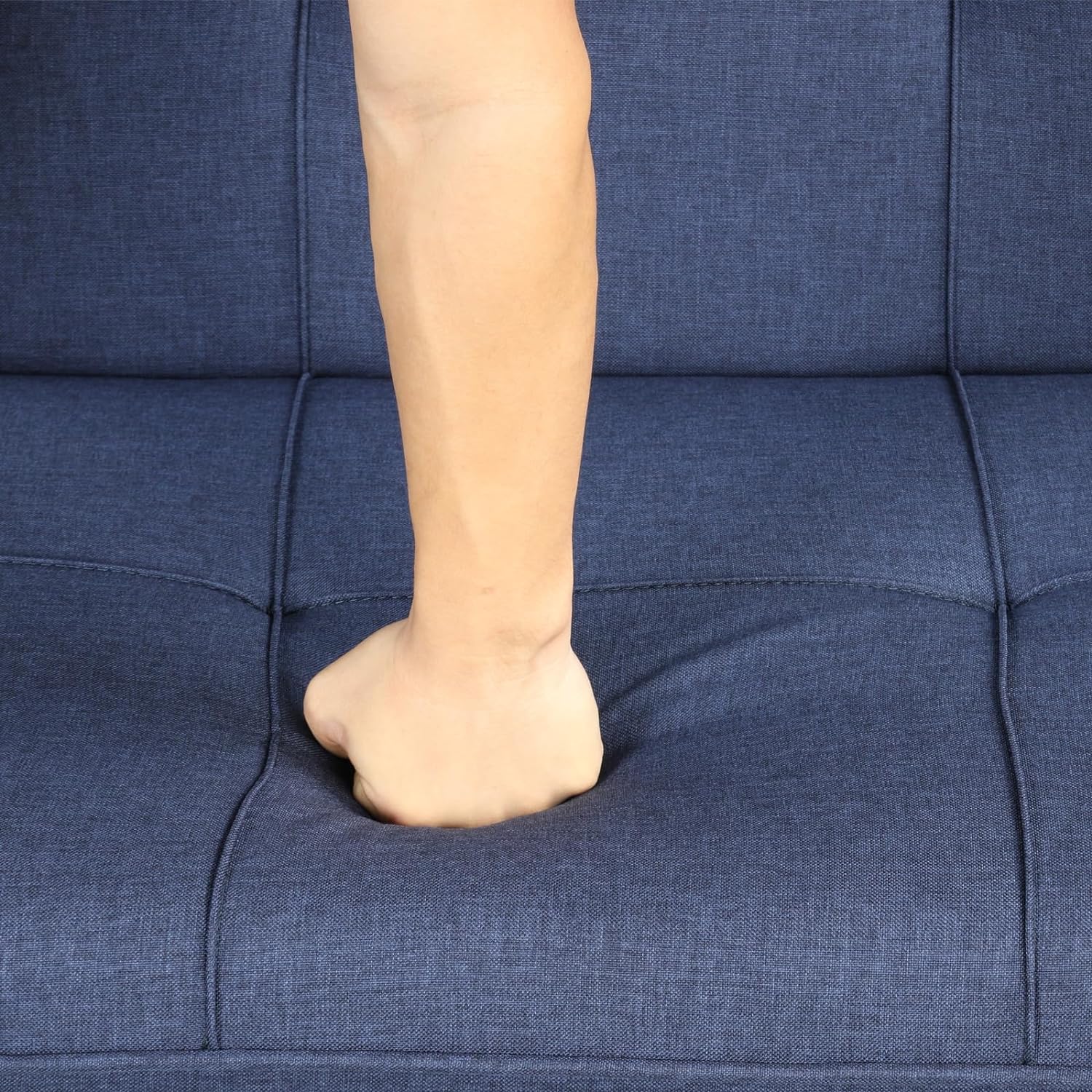 ! Sólo MXN$600 hoy KAIRUITUCH - Sofá cama convertible 3 en 1 para cama individual, sofá de futón con respaldo plegable ajustable, 2 piezas, futón pequeño para sala de estar, departamento