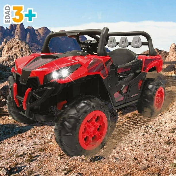 Montable eléctrico Carro Rojo 6V con Control Remoto