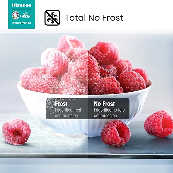 Refrigerador Side by Side, con dispensador de agua, gran capacidad, función Total No Frost, apariencia de acero inoxidable (91.0 x 178.6 x 64.3cm), de 519L (~19 pies), Gris