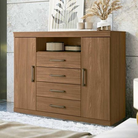 Cómoda HOME 4 Cajones Jatoba