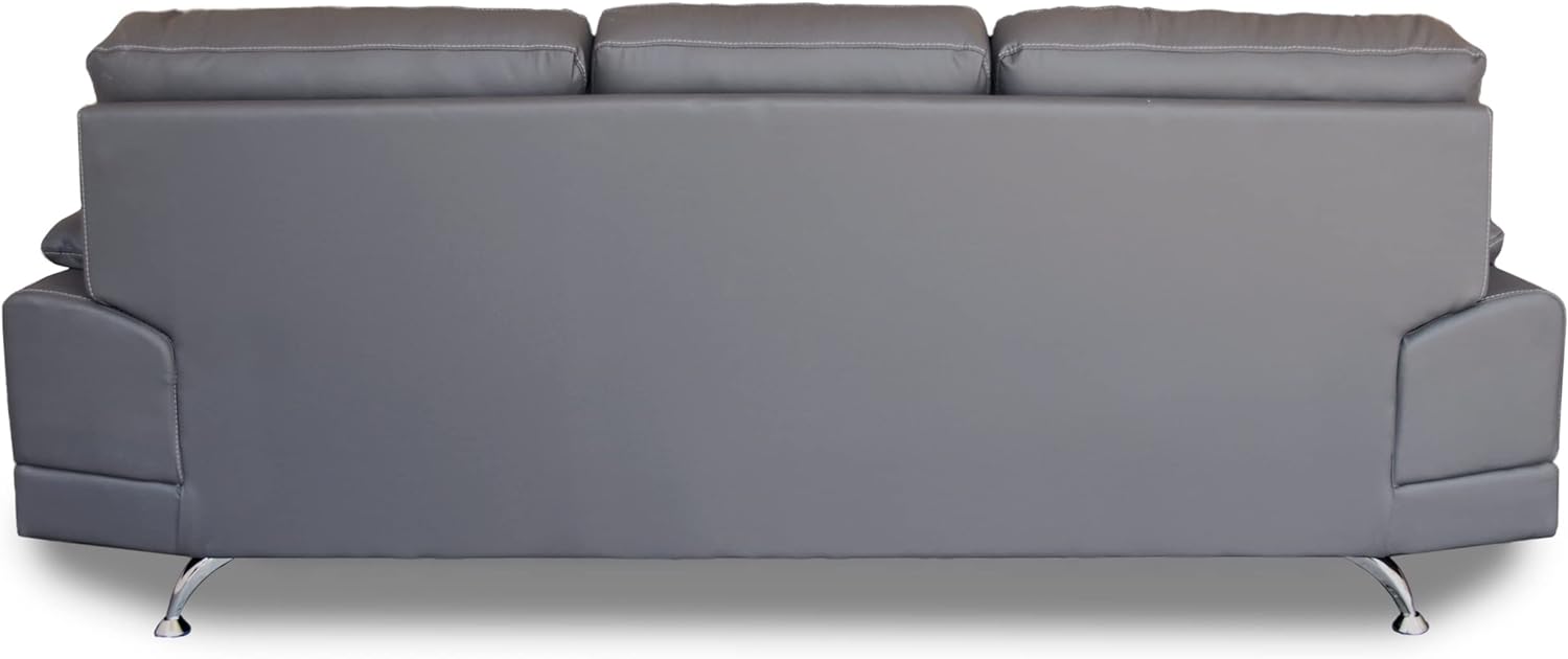 CONFORTOPIEL | Sofá de Piel Genuina Dublin (Chocolate) Medidas APROXIMADAS: (230 cm Largo x 85 cm Profundidad x 95 cm Altura)