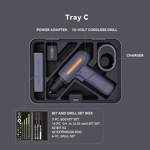 Kit de herramientas de reparación del hogar Juego de 97 piezas