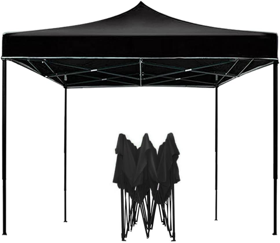 Toldo Carpa Plegable 3x3,Impermeable Reforzado-clavijas de tierra para tienda de campaña al aire libre