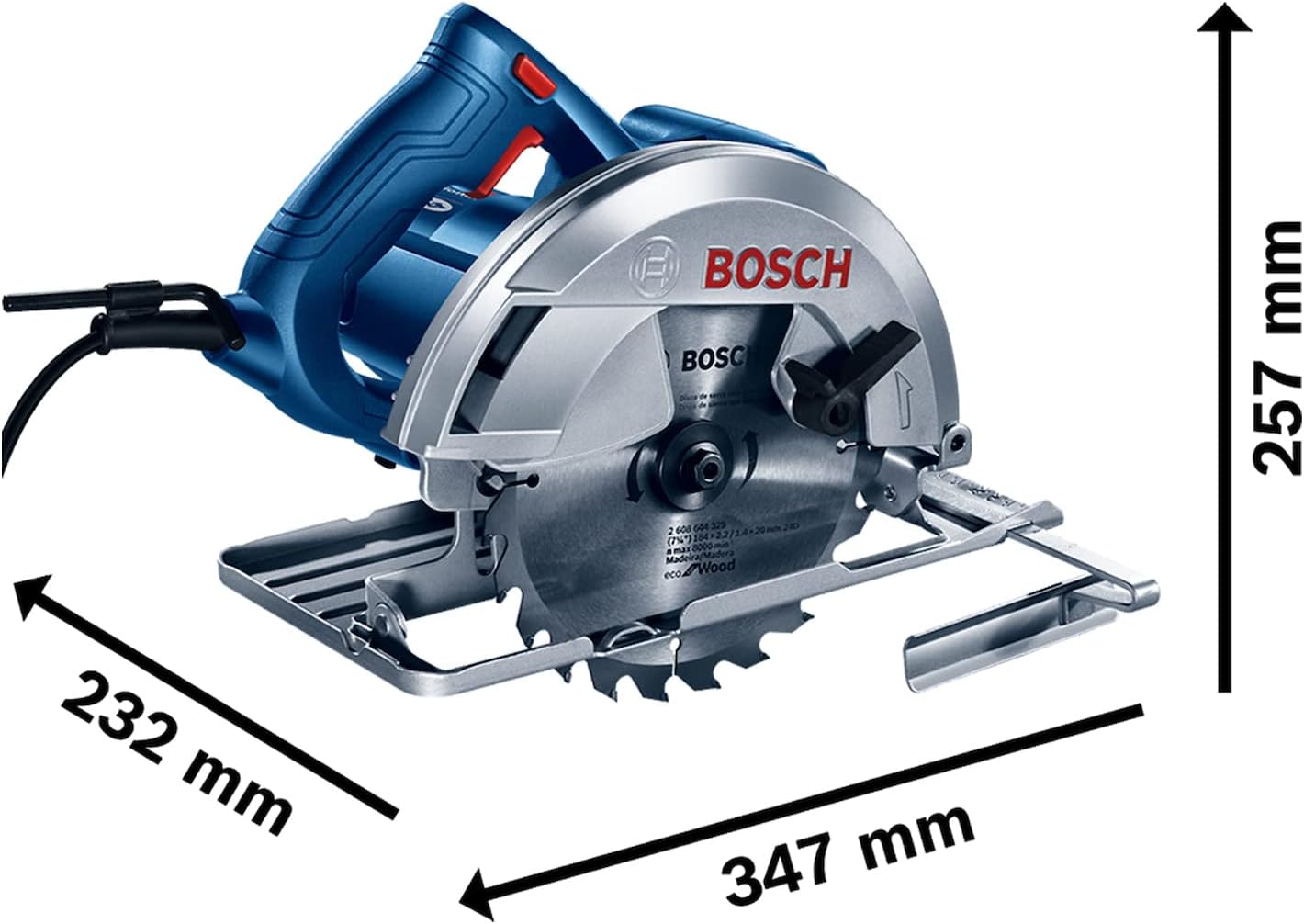 Sierra Circular Bosch GKS 150 1500W 127V 2 Discos y guía