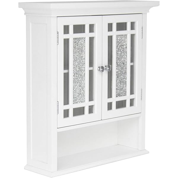 Clóset de Pared extraíble con Puertas Dobles, Color Blanco Pull Handle Wall Cabinet clóset de pared