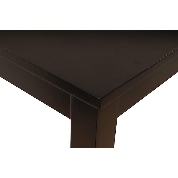 Mesa de comedor rectangular, color negro casi negro Mesa de comedor rectangular, color negro casi negro