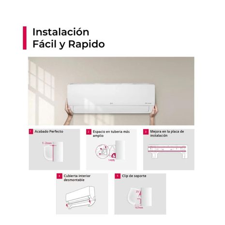 Aire Acondicionado LG Split De 24,000 BTU/h Inverter Frío Solo con Wifi