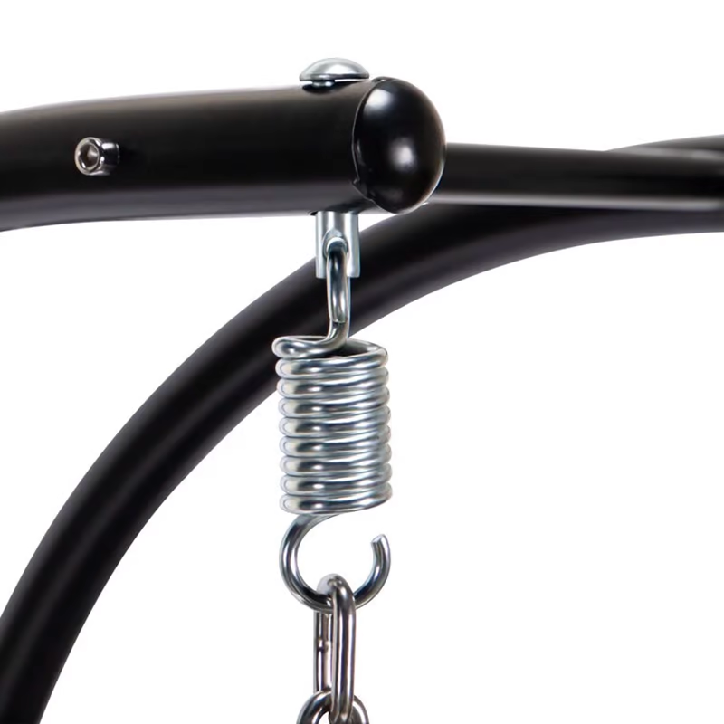 Columpio de mimbre para patio 2023, incluye cubierta vertical para lluvia🎉Con cojín de asiento