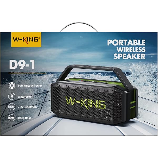 Altavoz Bluetooth - 100 W pico 60 W RMS graves profundos, IPX6 altavoces Bluetooth portátiles resistentes al agua inalámbricos con subwoofer