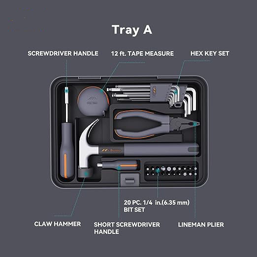 Kit de herramientas de reparación del hogar Juego de 97 piezas