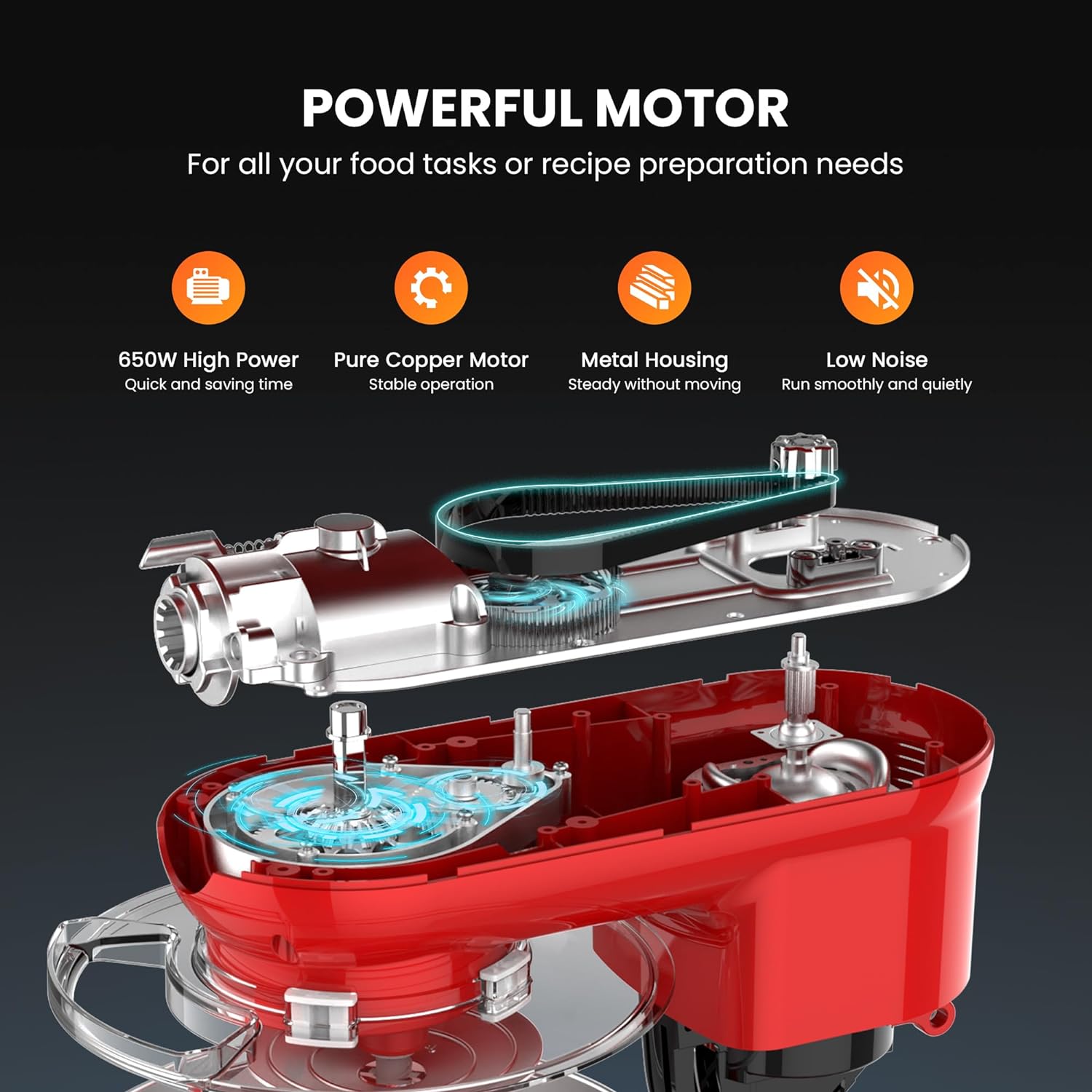 Batidora de pie multifuncional 3 en 1