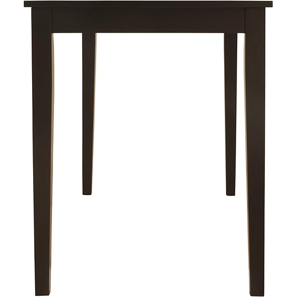 Mesa de comedor rectangular, color negro casi negro Mesa de comedor rectangular, color negro casi negro