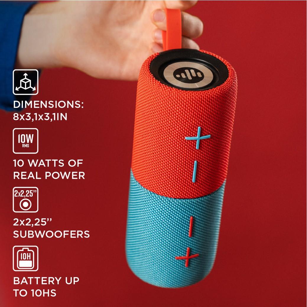 Stromberg TWIN Portable Bluetooth Speaker with Magnetic 2-in-1 Design IPX4 Water Resistant 10H Playtime TWS Pairing BT5.3 FM Radio for Home Party Outdoor Beach Audio Stereo 20W Subwoofer Dophin Audio