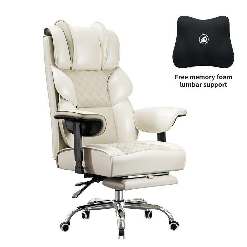 [Oferta relámpago de hoy] Silla de oficina grande y alta, silla de escritorio con reposabrazos suaves y ajustables, silla ergonómica para juegos con respaldo alto y soporte lumbar, sillas ejecutivas para computadora con reposapiés KC-5184