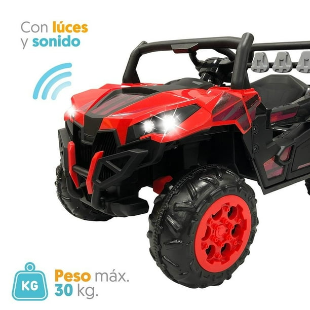 Montable eléctrico Carro Rojo 6V con Control Remoto