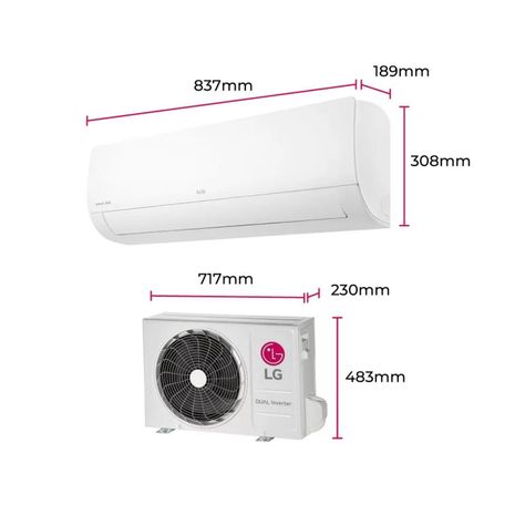 Aire Acondicionado LG Split De 24,000 BTU/h Inverter Frío Solo con Wifi