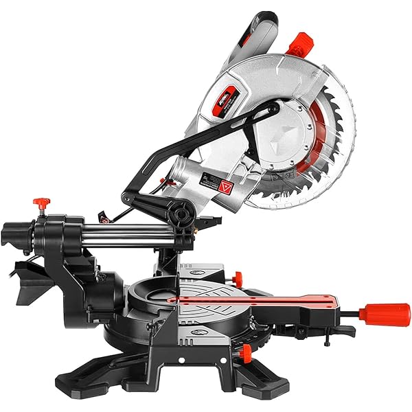 Premium Sierra De Inglete Telescopica 10'' Con Laser Negro 11566