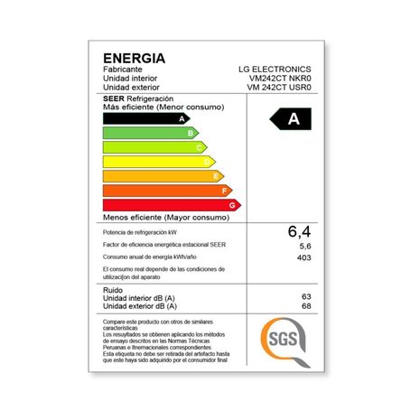 Aire Acondicionado LG Split De 24,000 BTU/h Inverter Frío Solo con Wifi