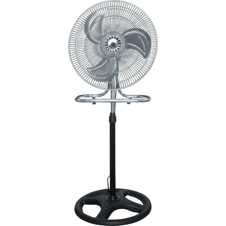 Ventilador  metálico 3 en 1 Gutstark Pedestal 18 base soporte 1,3 mt