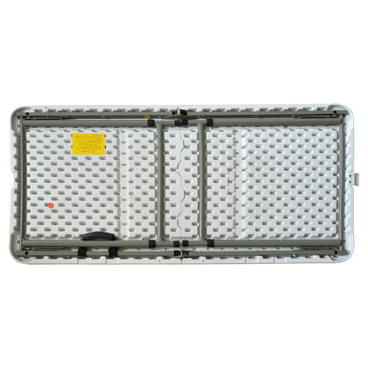 Mesa Plegable Tipo Maleta Altura Regulable Rectangular 120 cm Blanco*3