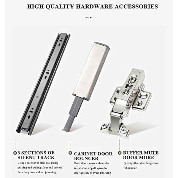 Cómoda blanca, moderna unidad de almacenamiento ancha, clóset telescópico para cambiador, 3 secciones de pista silenciosa, muebles de recámara (blanco 140 cm + 140 cm) Blanco 140cm+140cm