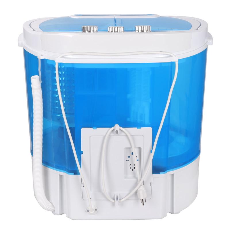 Lavadora-secadora semiautomática portátil compacta - Capacidad de 4.5 kg (9.9 lbs) Lavadora de carga superior con lavadora, centrifugadora, bomba de drenaje por gravedad, ligera para apartamentos