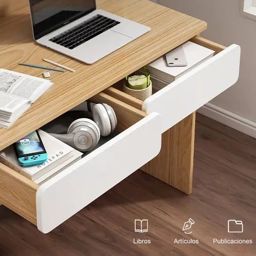 Tocador Minimalista, Escritorio De Oficina En Casa 2 Cajones