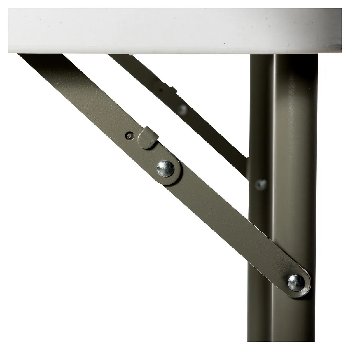 Mesa Plegable Tipo Maleta Altura Regulable Rectangular 120 cm Blanco*3