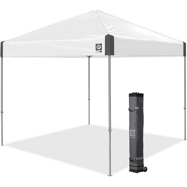 Toldo de Refugio instantáneo, 10 x 10 pies, Bolsa de Rodillo y Juego de 4 Pinchos, Pizarra Blanca Blanco pizarra Toldo de refugio