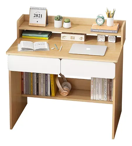 Tocador Minimalista, Escritorio De Oficina En Casa 2 Cajones