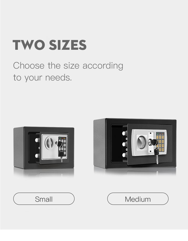 Electronic password Security Box， college dorm saferroomhome ，safe,storage,box office savings, anti-theft safes Mechanical safe box for money key lockbox safebox &mdash;&mdash;No batteries were provided