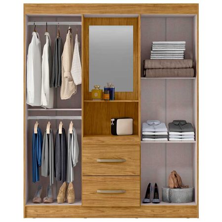 Ropero  Santiago 4 Puertas C/Espejo