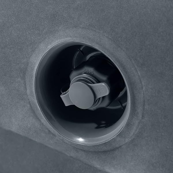 Sofá inflable extraíble: portavasos incorporado, superficie aterciopelada, válvula 2 en 1, se pliega de manera compacta, tamaño Queen de 46" x 88" x 26"