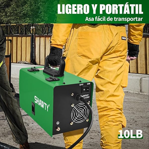 Juego De Soldadora Inversora Portatil, MIG MMA TIG 3 En 1,LCD 140A 110V, Control De Alimentación De Alambre, IGBT Soldadora Inversora Para Soldadura Industrial, Mantenimiento Doméstico