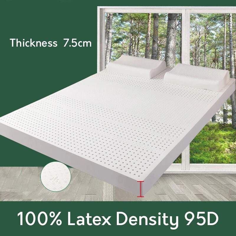 Colchón de látex natural importado de Tailandia, colchón líquido crudo, cojín de goma, tapetes de tatami para el hogar, tamaño queen, king y completo