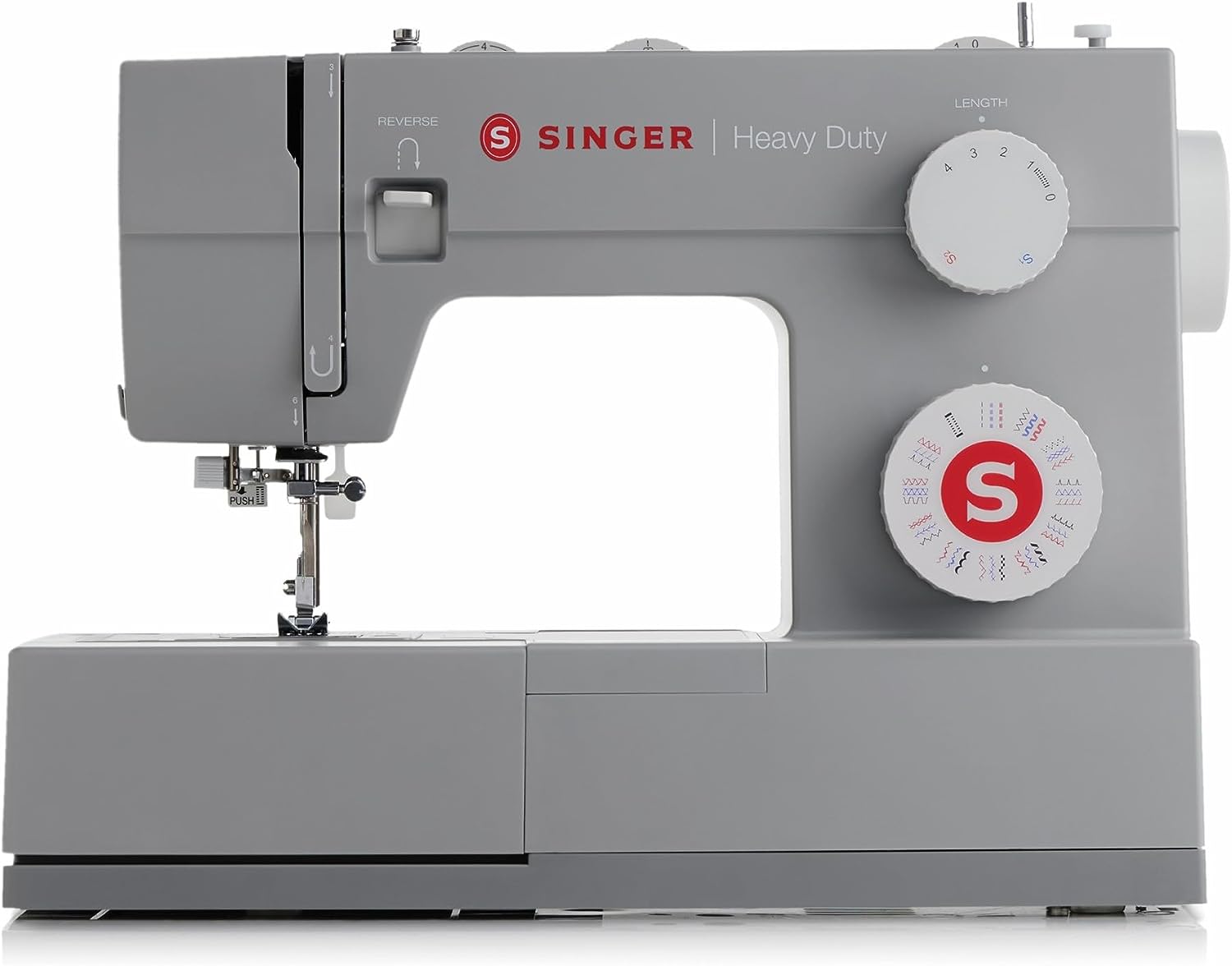 SINGER Máquina de Coser Resistente con Kit de Accesorios Incluido, 110 Aplicaciones de Puntada 4432, Perfecta para Principiantes, Gris