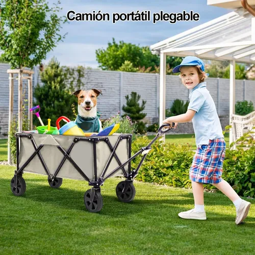 Carro De La Compra Plegable Multifuncional Con Mesa 3 En 1