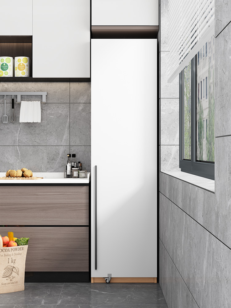 Armario multifuncional de gran capacidad de una sola pieza Aparador minimalista moderno Contra la pared armario