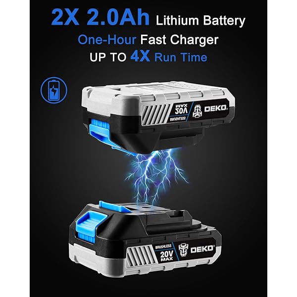 Kit combinado de taladro inalámbrico: taladro de impacto sin escobillas de 20 V máx. y llave de impacto Juego de herramientas eléctricas inalámbricas