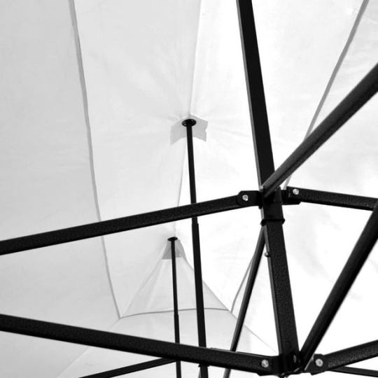 Carpa Pared 6 x 3 Metros Toldo Lona Impermeable Plegable para Jardin Color Blanco