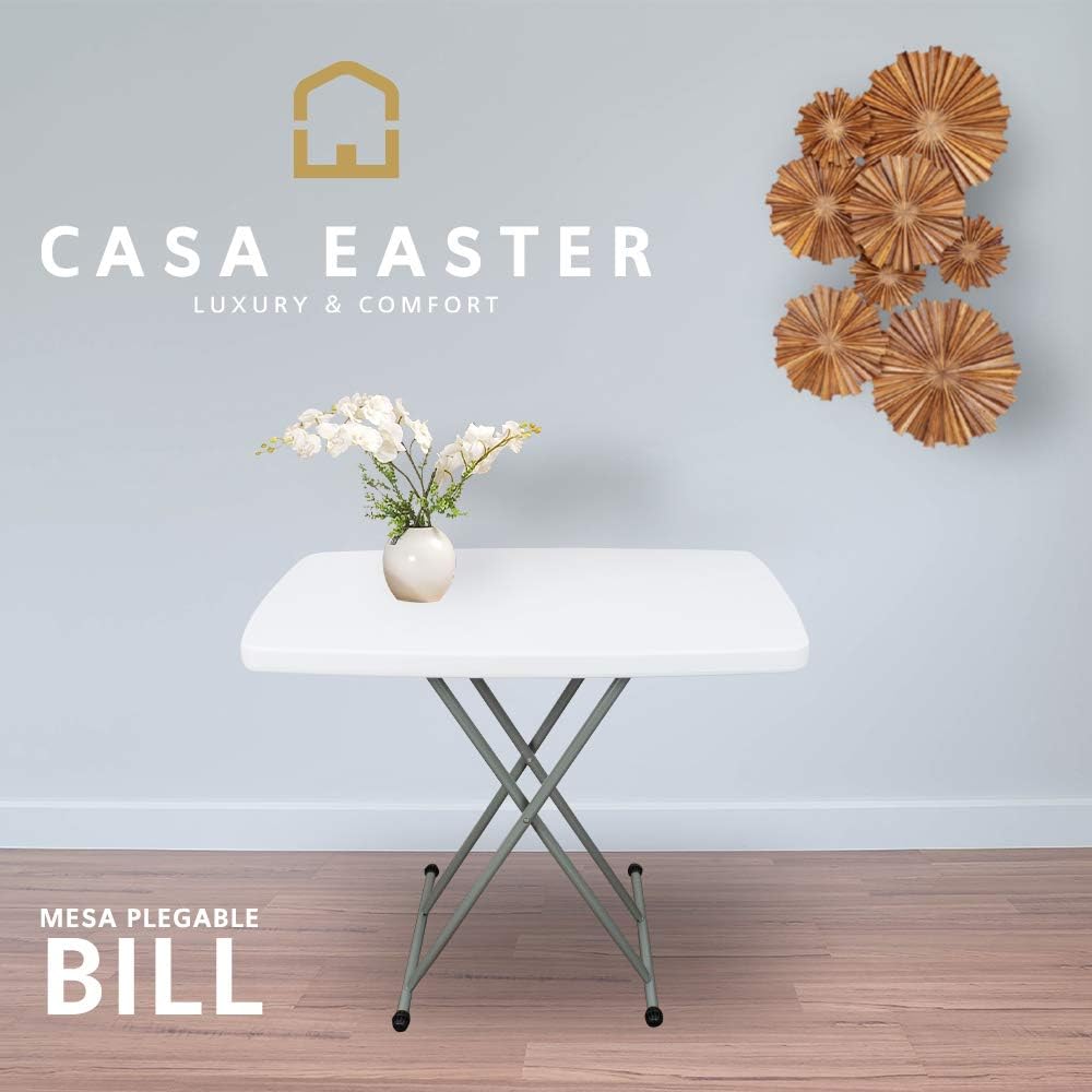 CASA EASTER Mesa Bill Plegable de Servicio 3 Posiciones de Altura Dimencion de 76 * 50-taza
