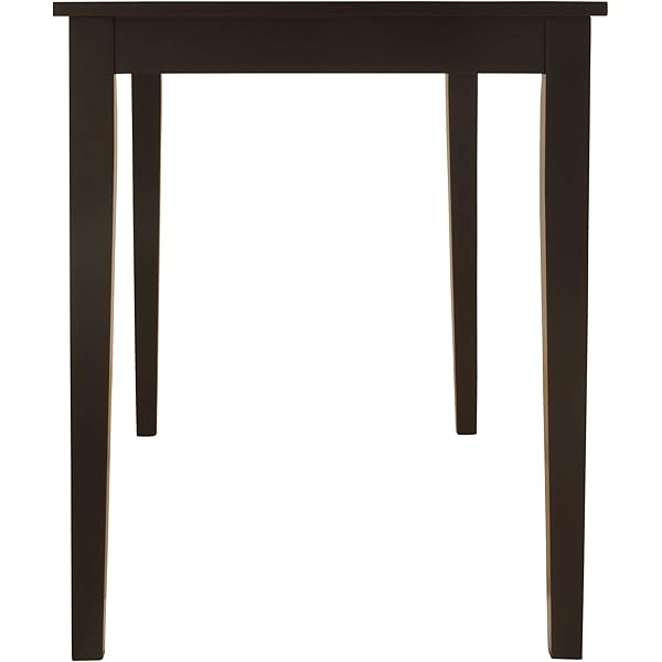 Mesa de comedor rectangular, color negro casi negro Mesa de comedor rectangular, color negro casi negro