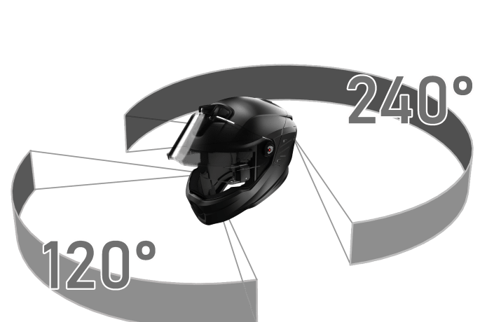 Casco de moto inteligente con grabadora de video