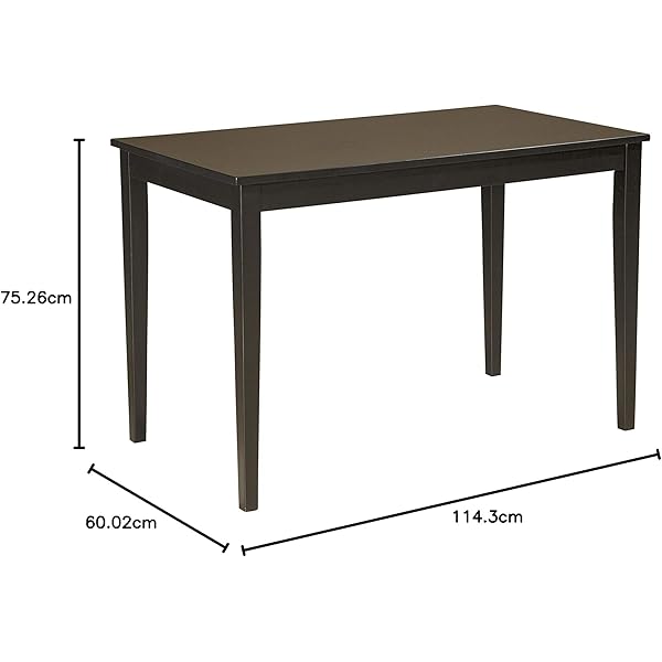Mesa de comedor rectangular, color negro casi negro Mesa de comedor rectangular, color negro casi negro
